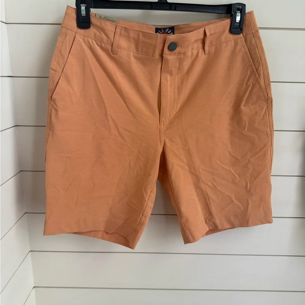 Faherty All Day Shorts, 9” inseam, men’s size 32, sierra orange